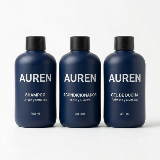 Kit Ducha: Shampoo, Acondicionador, Gel de Ducha + Estuche regalo.