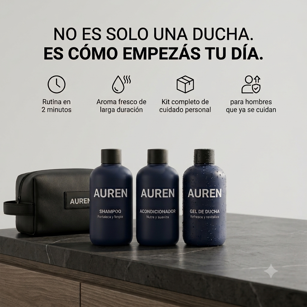 Rutina de cuidado personal para hombres que invierten en sí mismos.